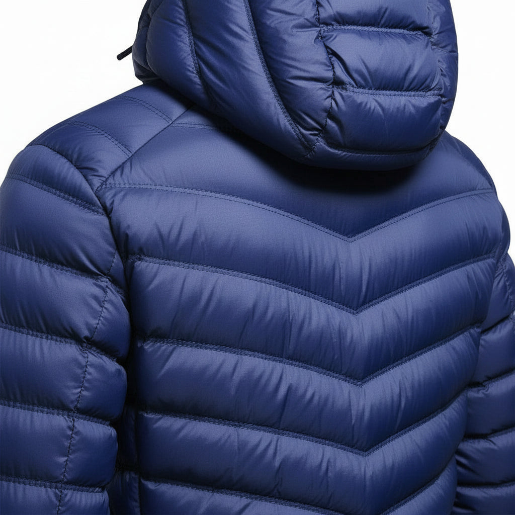 Doudoune chauffante bleu en polaire VOLTHEA