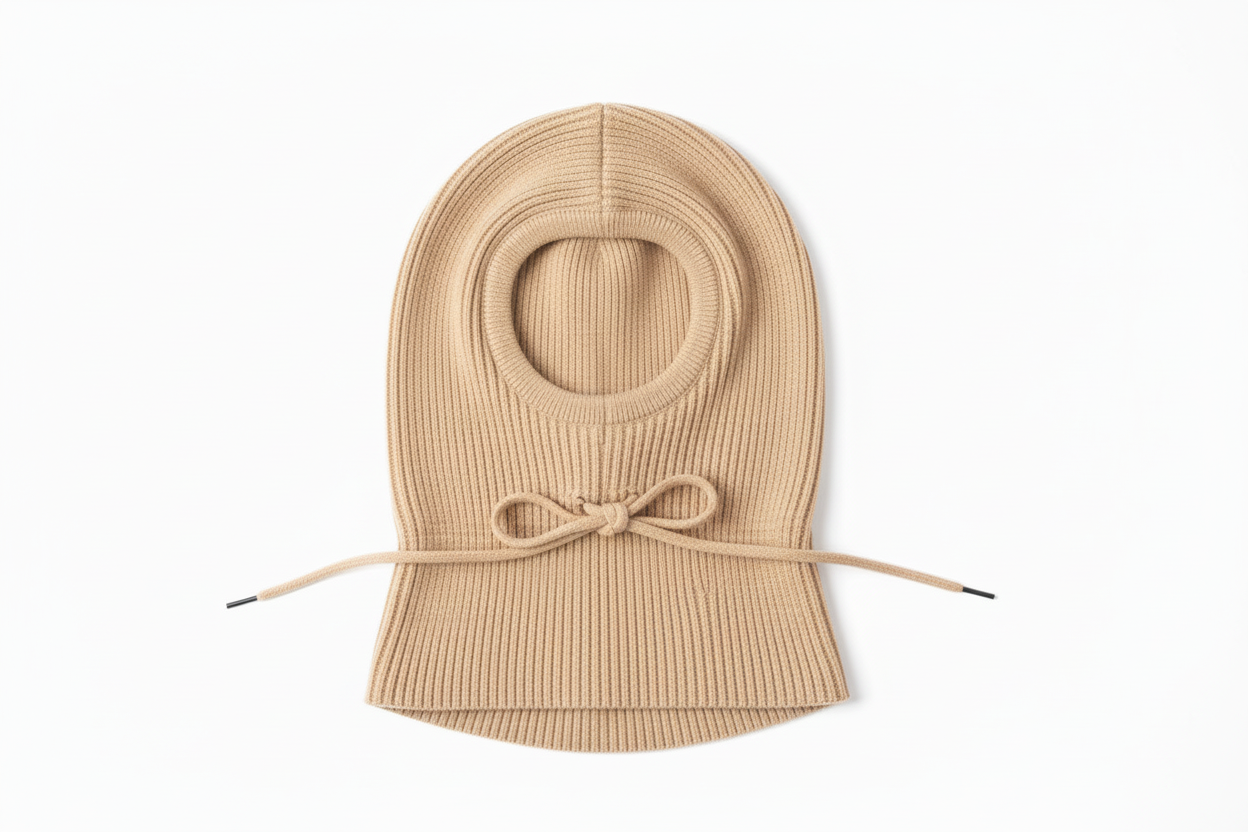 Cagoule Femme Tricotée à Capuche- Chaude avec cordon réglable - Balaclavas VOLTHEA