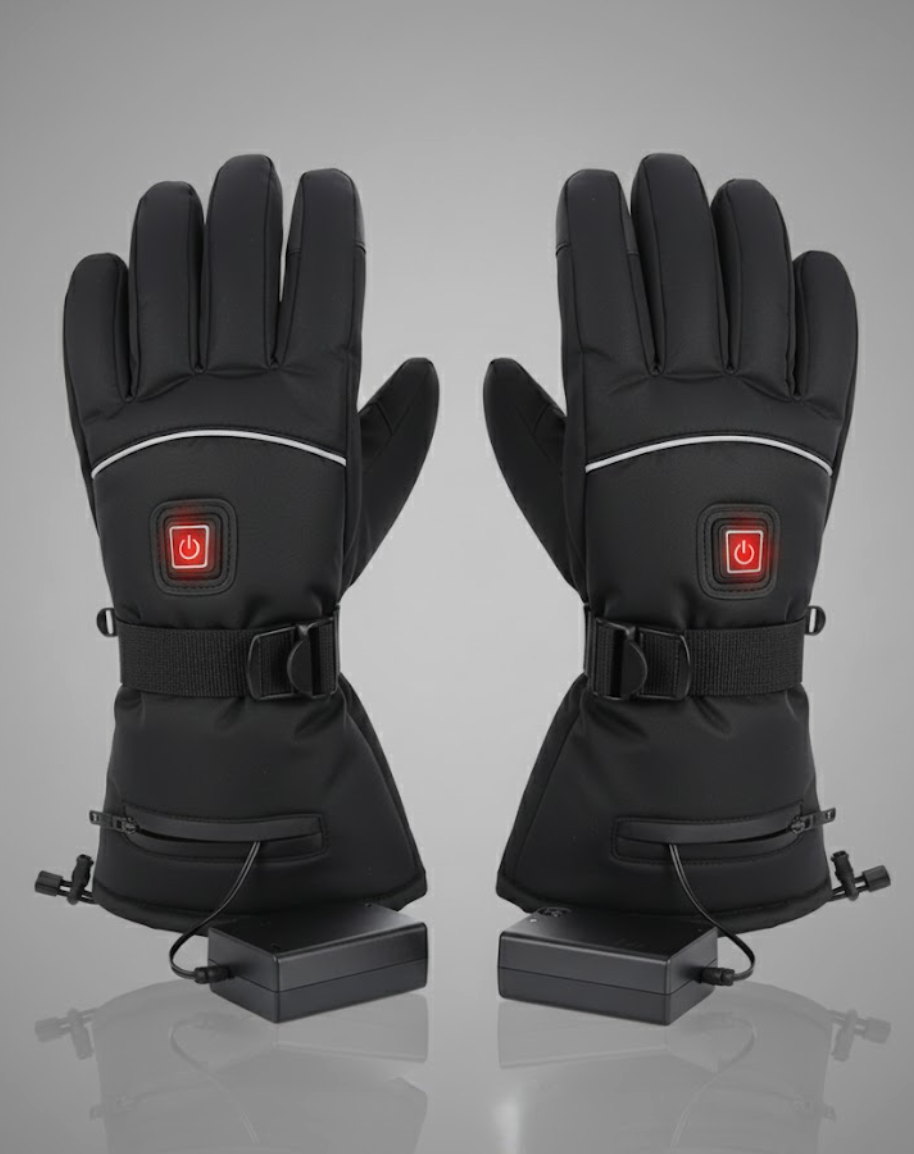 Gants Chauffants Ski Imperméables VOLTHÉA Aurion | Coupe-Vent