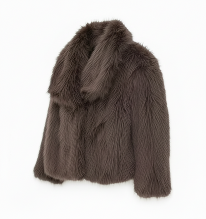 Manteau Fausse Fourrure Volthéa Élégant Hiver Street Chic