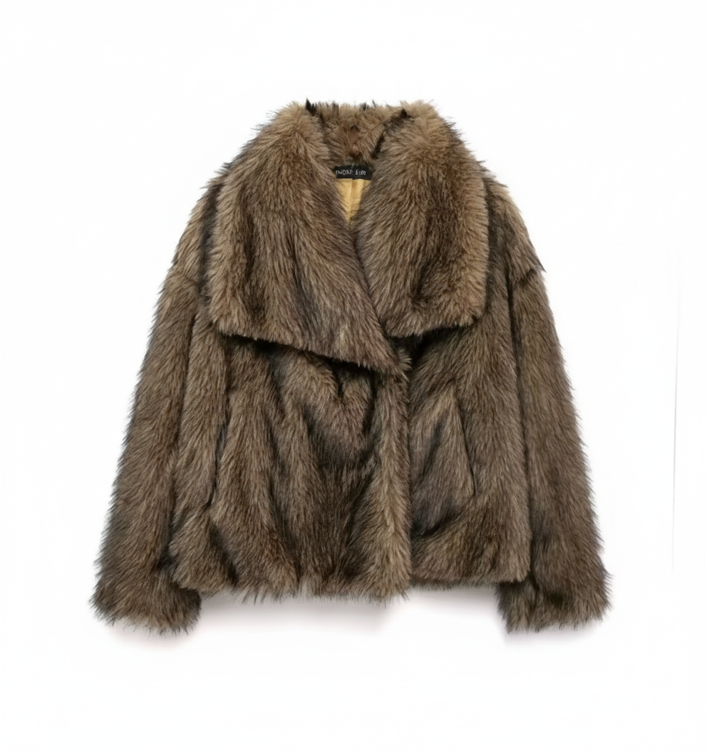 Manteau Fausse Fourrure VOLTHEA | Élégant & Street Chic Hiver