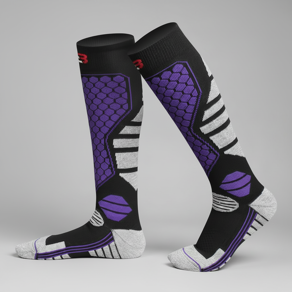 Chaussettes de Ski Thermiques VOLTHEA | Épaisses & Antidérapantes