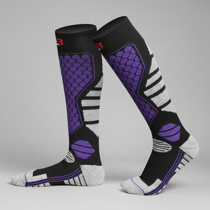 Chaussettes de Ski Thermiques Hiver – Épaisses, Antidérapantes & Respirantes