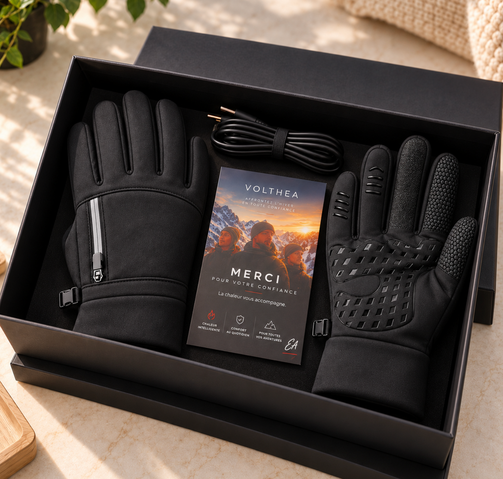 Gants Chauffants VOLTHÉA™ Boréal Essentiel | Tactiles & Imperméables, Homme et Femme