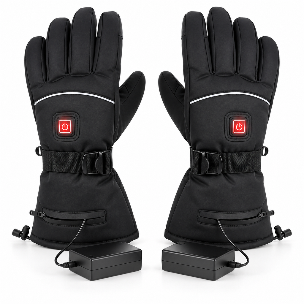 Gants Chauffants Ski Imperméables VOLTHÉA Aurion | Coupe-Vent