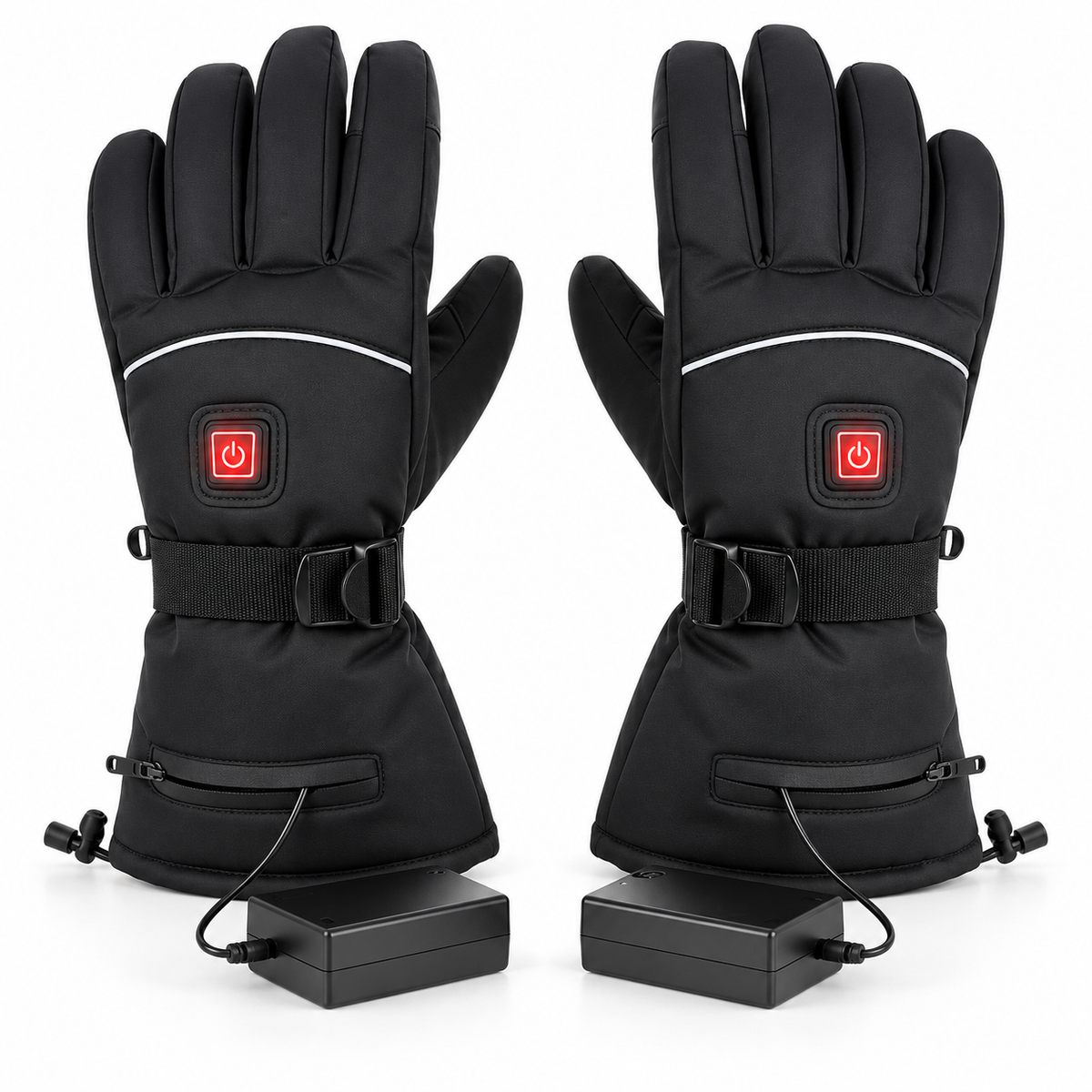 Gants Chauffants Ski Imperméables VOLTHÉA Aurion | Coupe-Vent