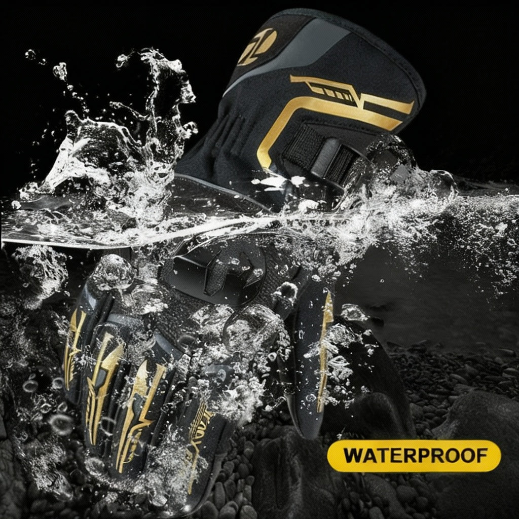 Gants Moto Hiver Waterproof VOLTHEA | Chauds & Tactiles pour Motards