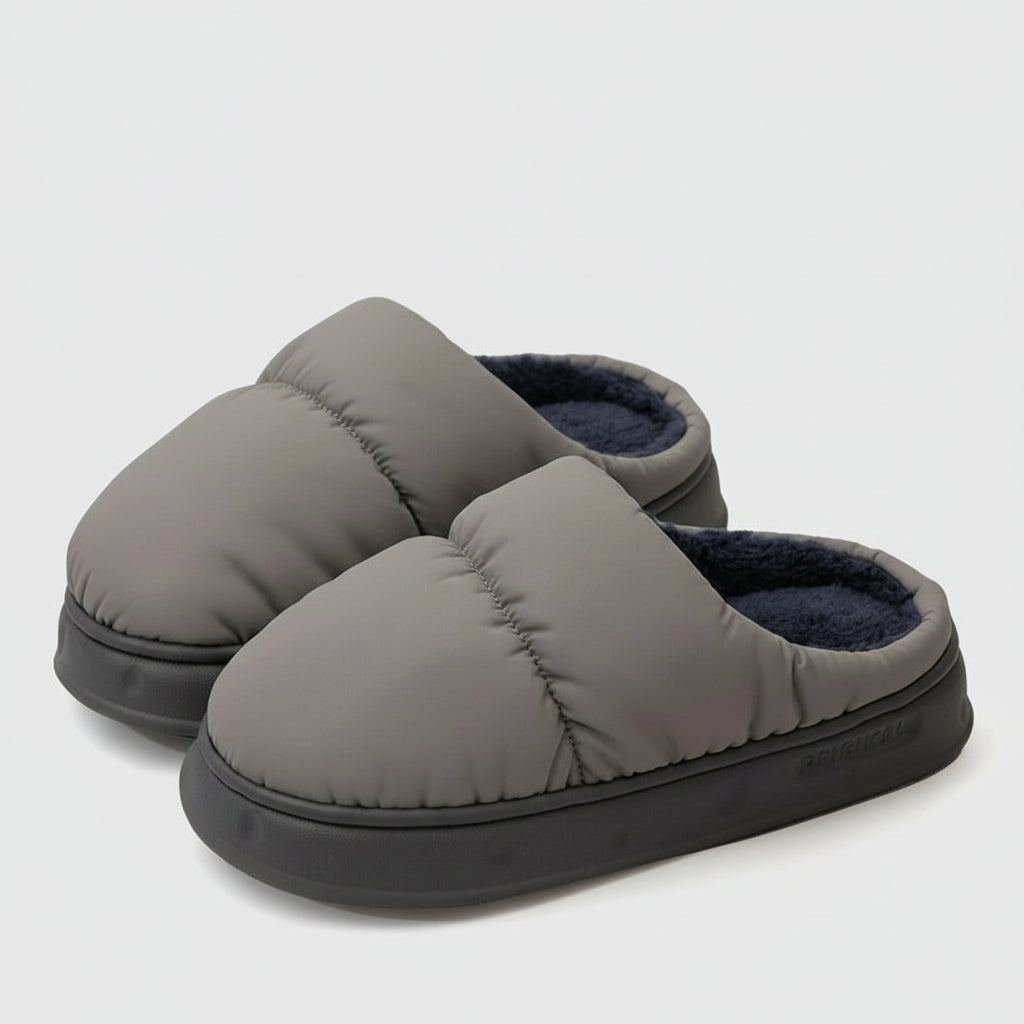 Pantoufles d'Hiver Doublure Peluche VOLTHEA | Semelle Antidérapante