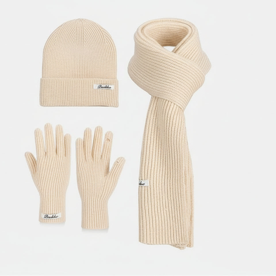Ensemble Hiver 3 Pièces VOLTHEA | Bonnet, Écharpe & Gants