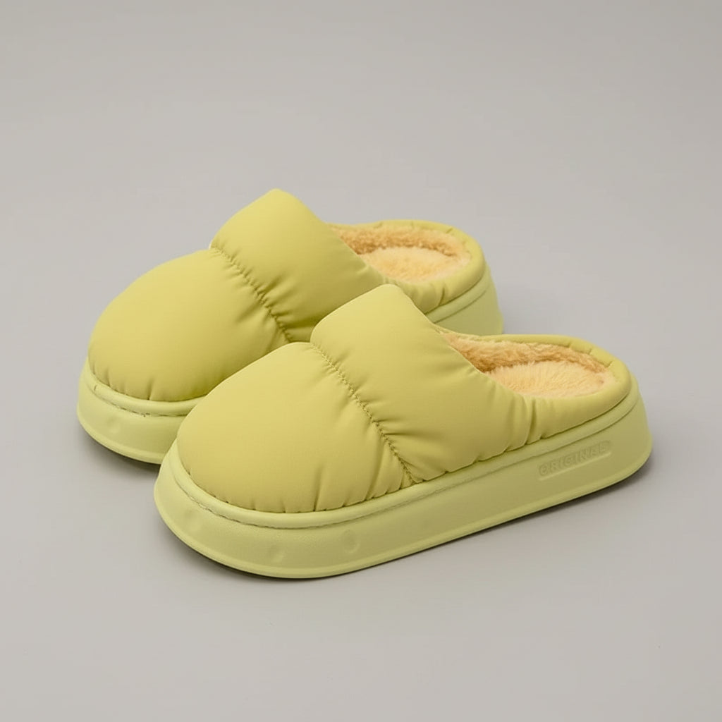 Pantoufles d'Hiver Doublure Peluche VOLTHEA | Semelle Antidérapante