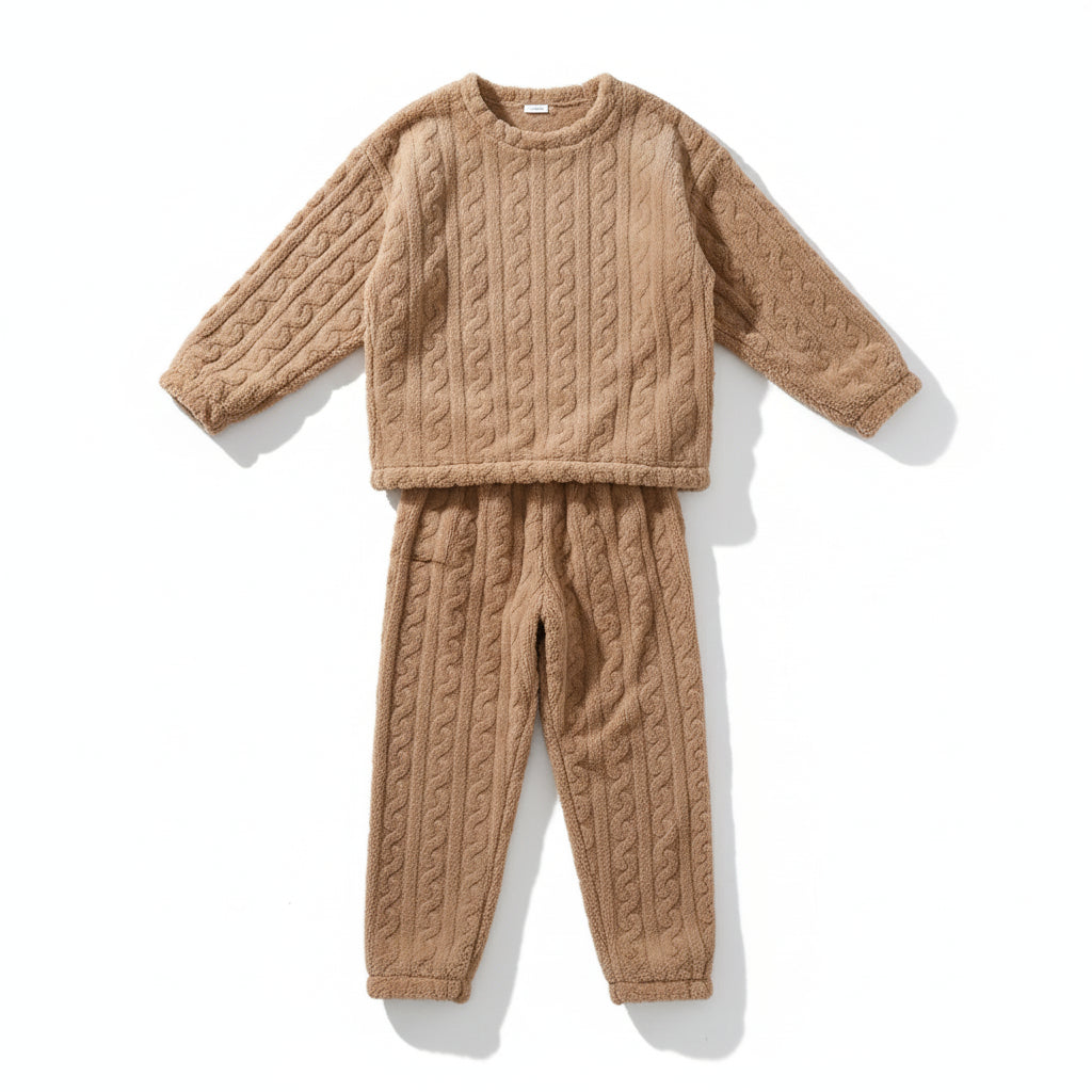 Ensemble Pyjama Femme Hiver Velours VOLTHEA | Doux & Chaud