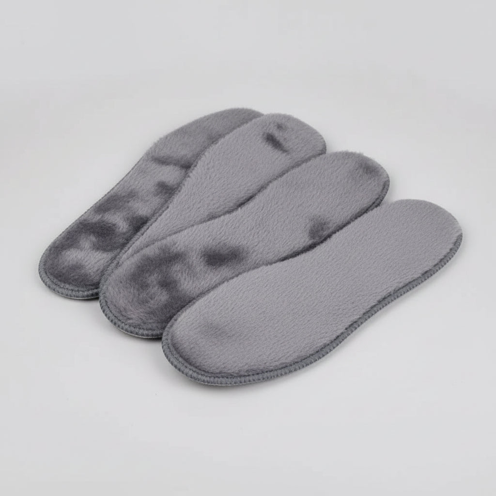 Semelles Intérieures Auto-Chauffantes Thermostatiques Fourrure