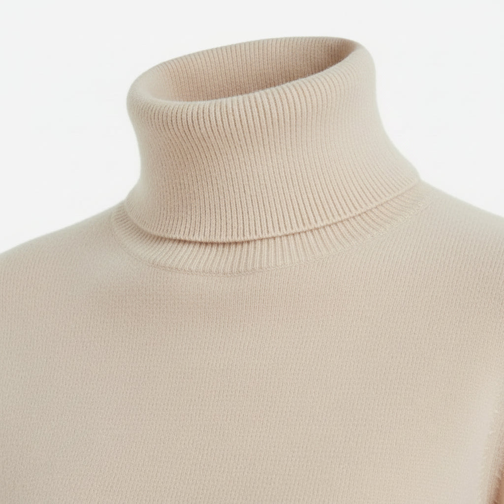 Pull Col Roulé Femme 100% Laine Mérinos VOLTHEA | Ultra-Chaud & Respirant