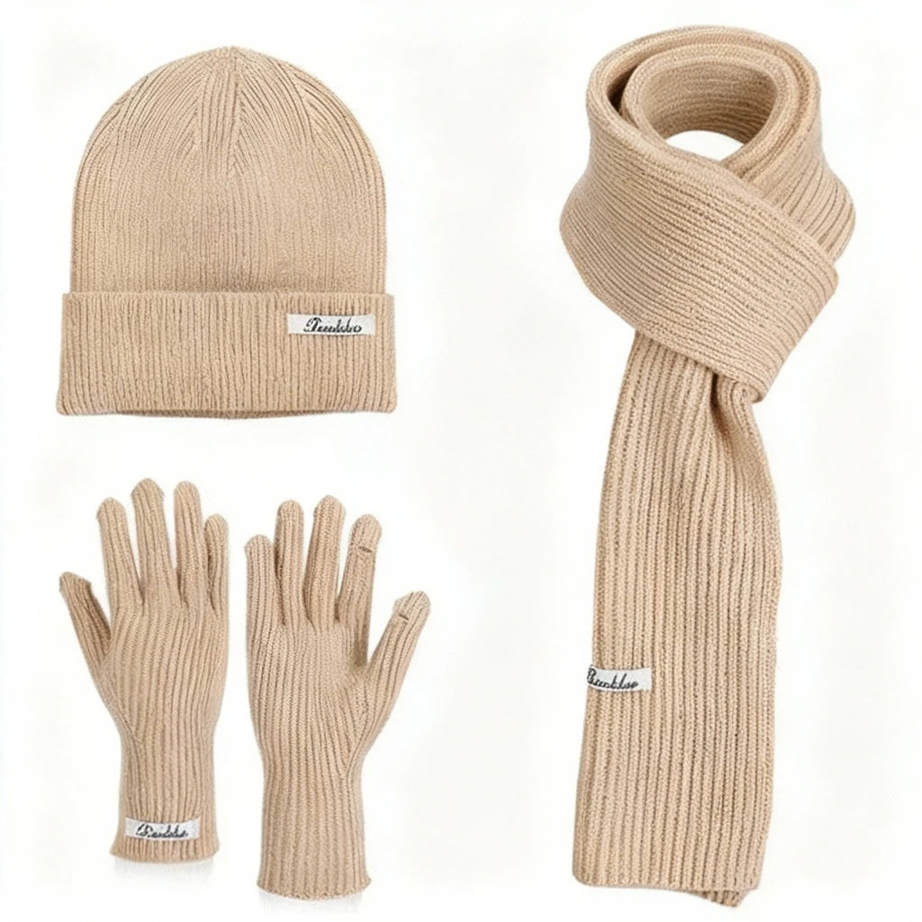 Ensemble Hiver 3 Pièces Volthéa™ Bonnet, Écharpe & Gants