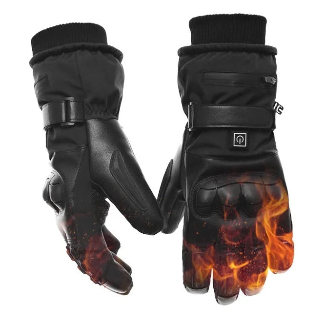 Gants Moto Chauffants Tactiques VOLTHEA | Hiver Antidérapants Moto & Vélo