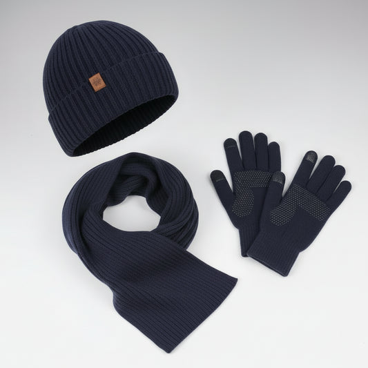 Ensemble Hiver 3 Pièces  Bonnet, Écharpe & Gants Tactiles Volthea