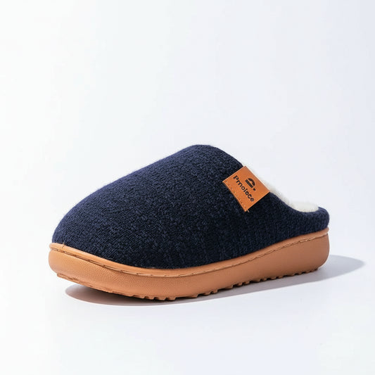 Pantoufles Femme Tricotées Douces Mousse à Mémoire de Forme