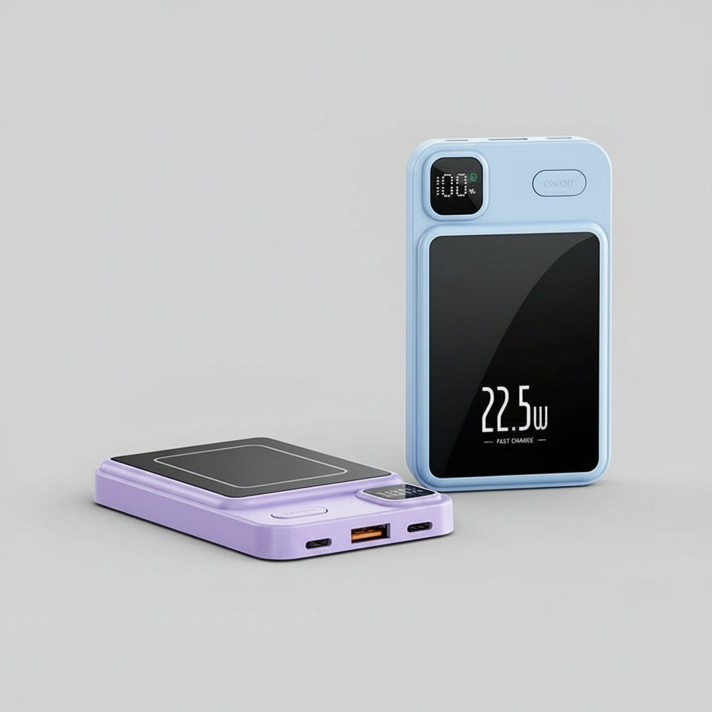 Batterie Externe Sans Fil VOLTHEA | Charge Ultra-Rapide 22,5W