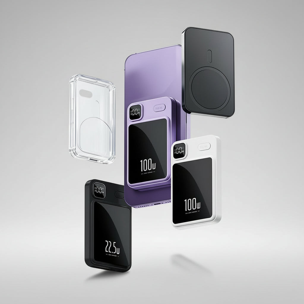 Batterie Externe Sans Fil VOLTHEA | Charge Ultra-Rapide 22,5W