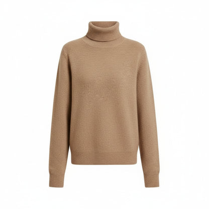 Pull Col Roulé Femme 100% Laine Mérinos VOLTHÉA™ | Ultra-Chaud ,Doux et Respirant