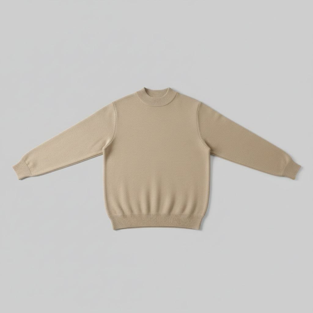 Pull Col-Roulé Femme Manches Longues VOLTHEA | Style Coréen Minimaliste