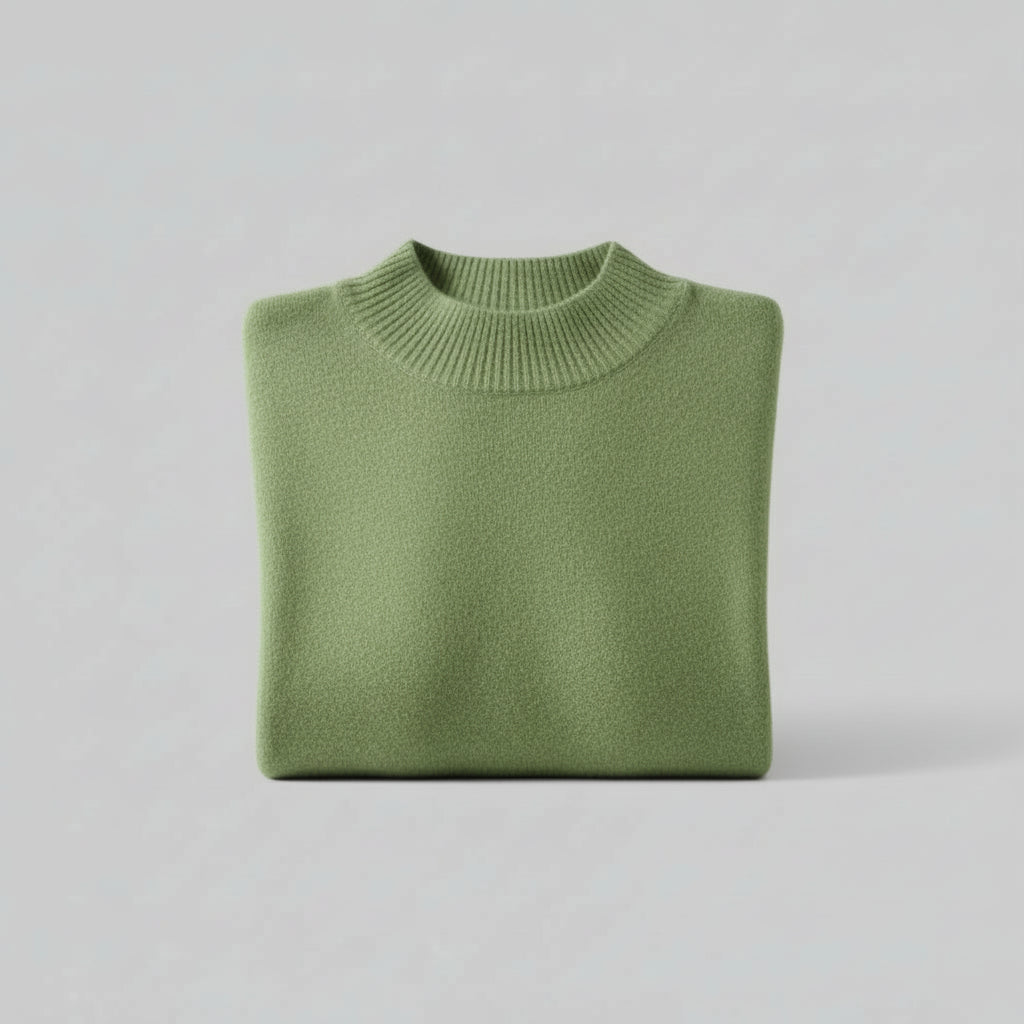 Pull Col-Roulé Femme Manches Longues VOLTHEA | Style Coréen Minimaliste