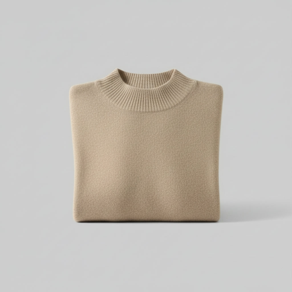 Pull Col-Roulé Femme Manches Longues VOLTHEA | Style Coréen Minimaliste