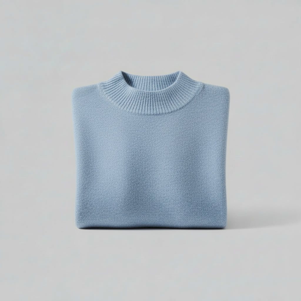 Pull Col-Roulé Femme Manches Longues VOLTHEA | Style Coréen Minimaliste