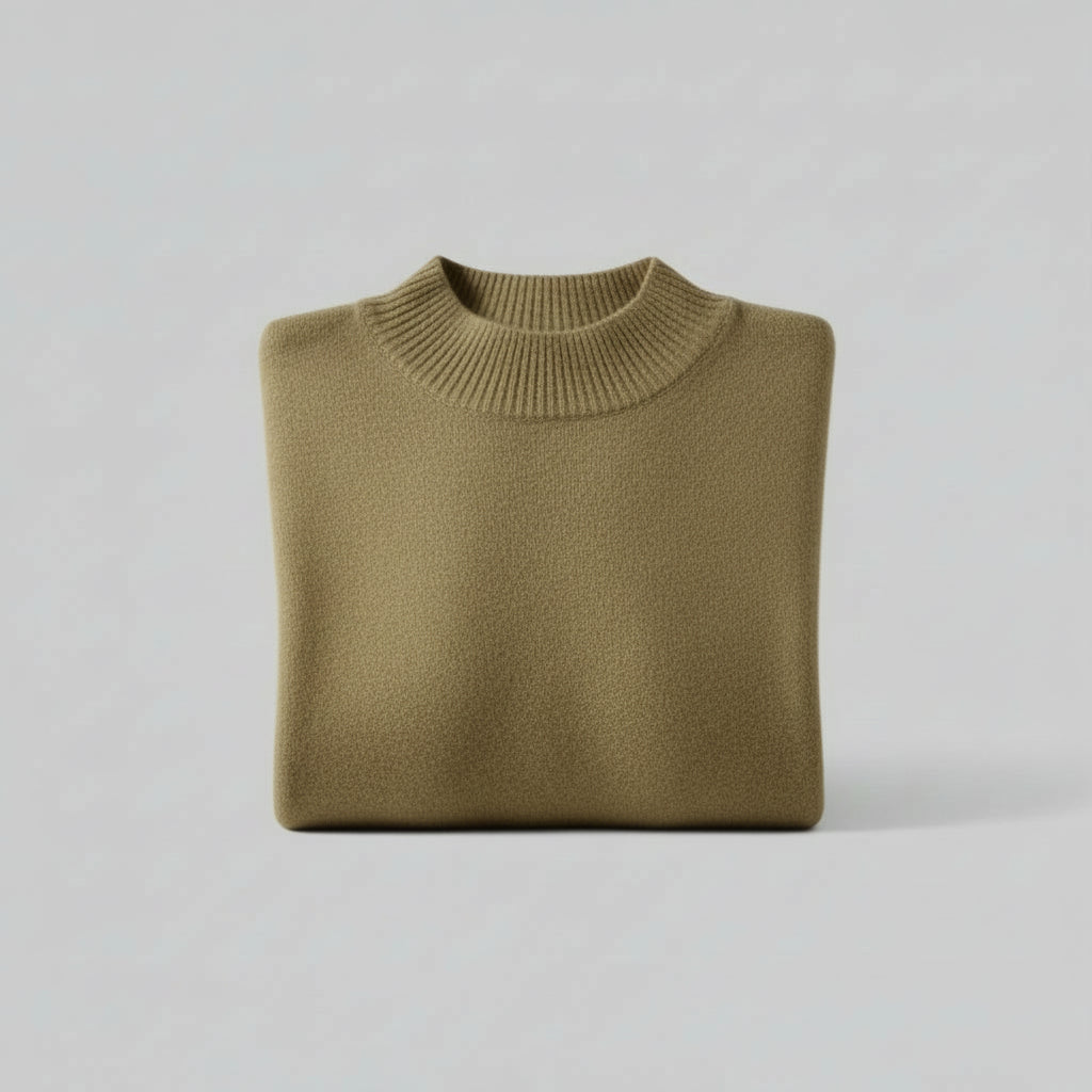 Pull Col-Roulé Femme Manches Longues VOLTHEA | Style Coréen Minimaliste