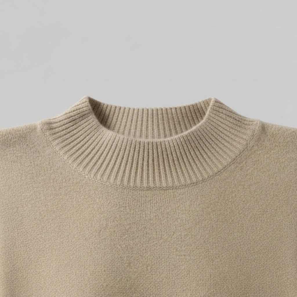 Pull Col-Roulé Femme Manches Longues VOLTHEA | Style Coréen Minimaliste