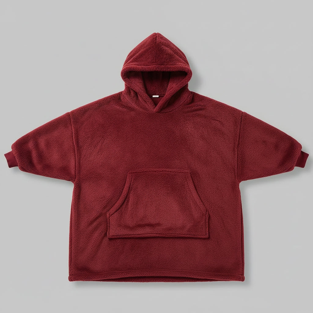 Hoodie Long Polaire Doublé Volthéa Ultra Chaud, Doux & Confort Hivernal