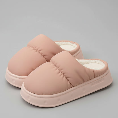 Pantoufles d’Hiver Doublure Peluche Chaude | Semelle Antidérapante