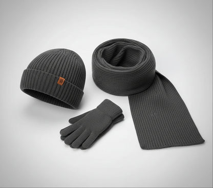 Ensemble Hiver 3 Pièces  Bonnet, Écharpe & Gants Volthea