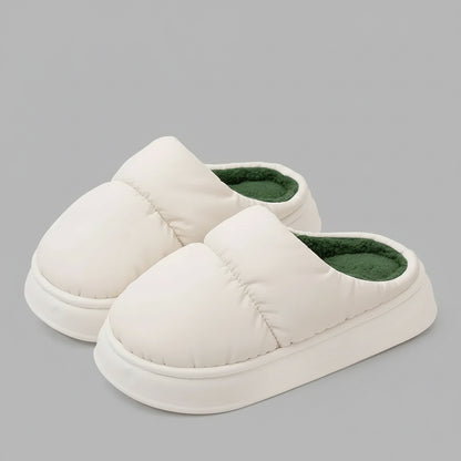 Pantoufles d’Hiver Doublure Peluche Chaude | Semelle Antidérapante