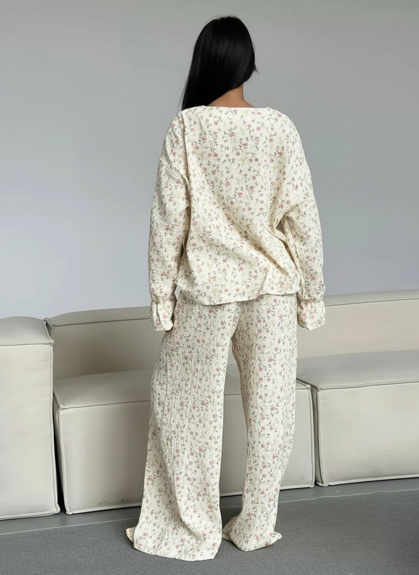Ensemble Pyjama Femme Coton VOLTHEA | Doux, Respirant & Confortable