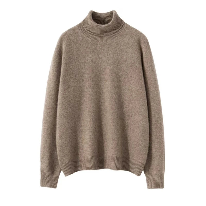 Pull Col Roulé Femme 100% Laine Mérinos VOLTHÉA™ | Ultra-Chaud ,Doux et Respirant