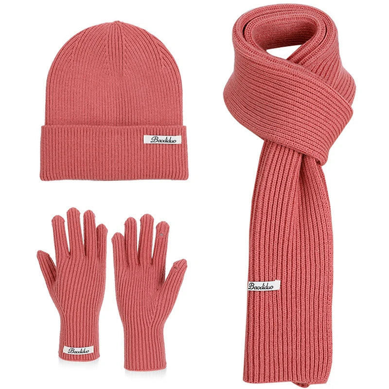 Ensemble Hiver 3 Pièces Volthéa™ Bonnet, Écharpe & Gants