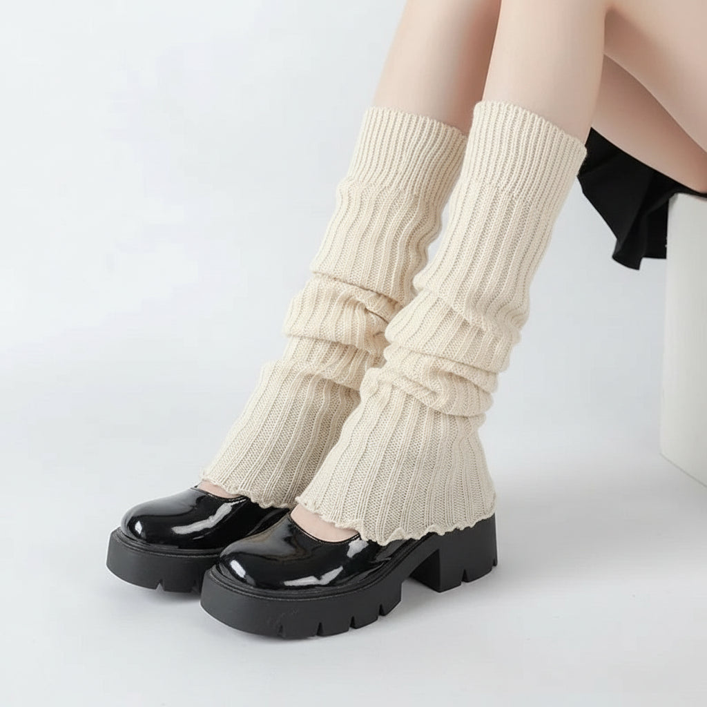 2 Jambières Tricotées VOLTHEA | Style Lolita Chaud & Tendance