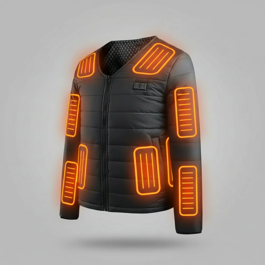 Veste Homme Chauffante 24 Zones VOLTHEA | Coton USB (Sans Power Bank)
