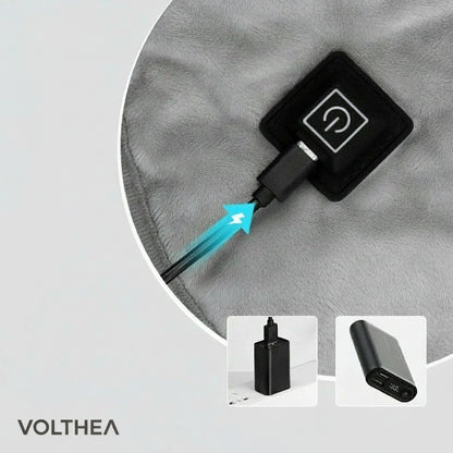 Écharpe Chauffante & Massante VOLTHÉA™ Nuque, Épaules & Haut du Dos