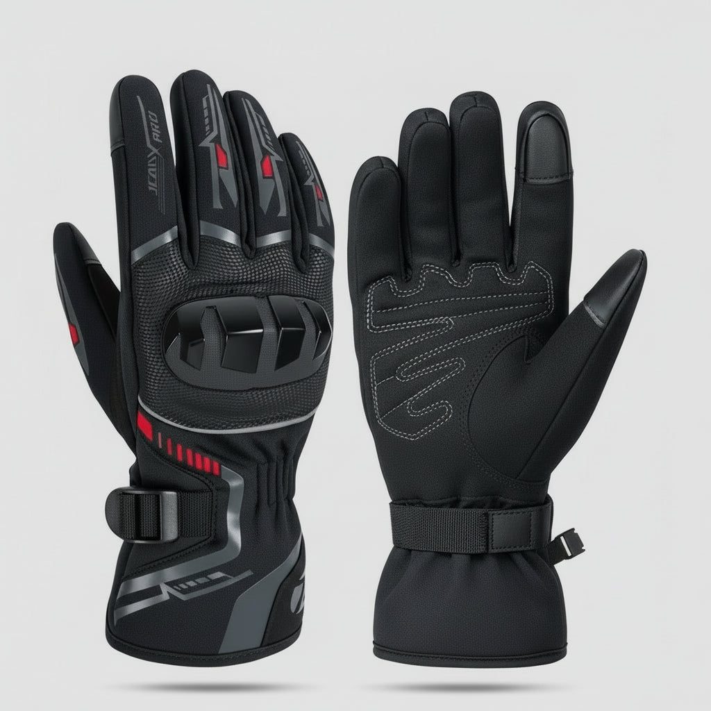 Gants Moto Hiver Waterproof VOLTHEA | Chauds & Tactiles pour Motards