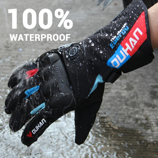Gants Moto Chauffants Waterproof Gants Hiver Tactiles Antidérapants pour Motards | Volthea™