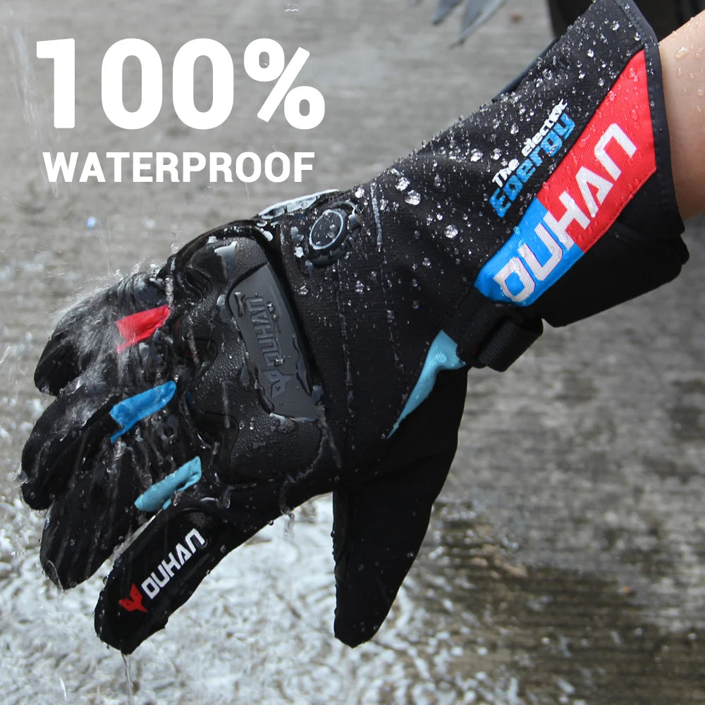 Gants Moto Chauffants Waterproof VOLTHEA | Tactiles & Antidérapants pour Motards