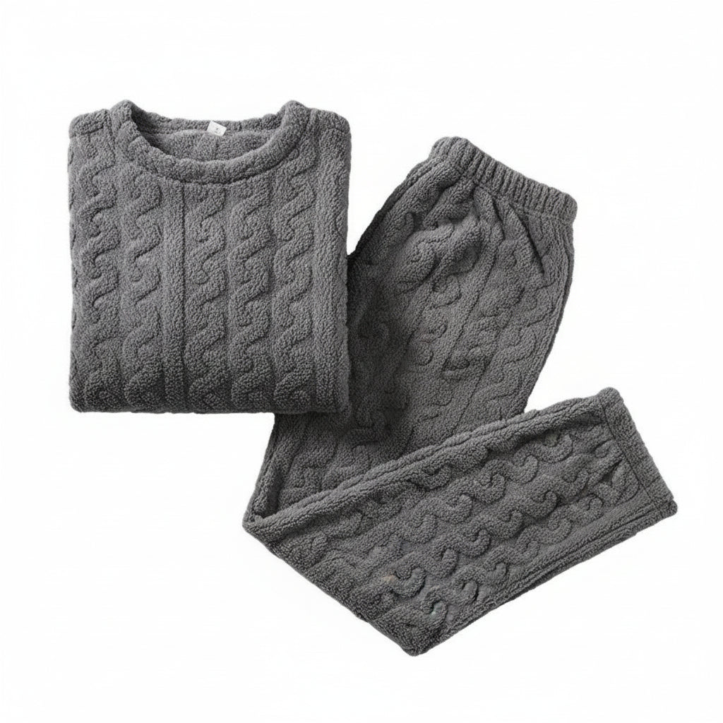 Ensemble Pyjama Femme Hiver Velours VOLTHEA | Doux & Chaud