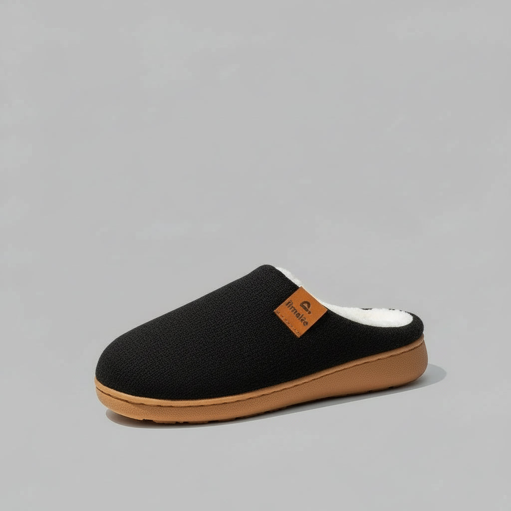 Pantoufles Femme Tricotées Douces Mousse à Mémoire de Forme