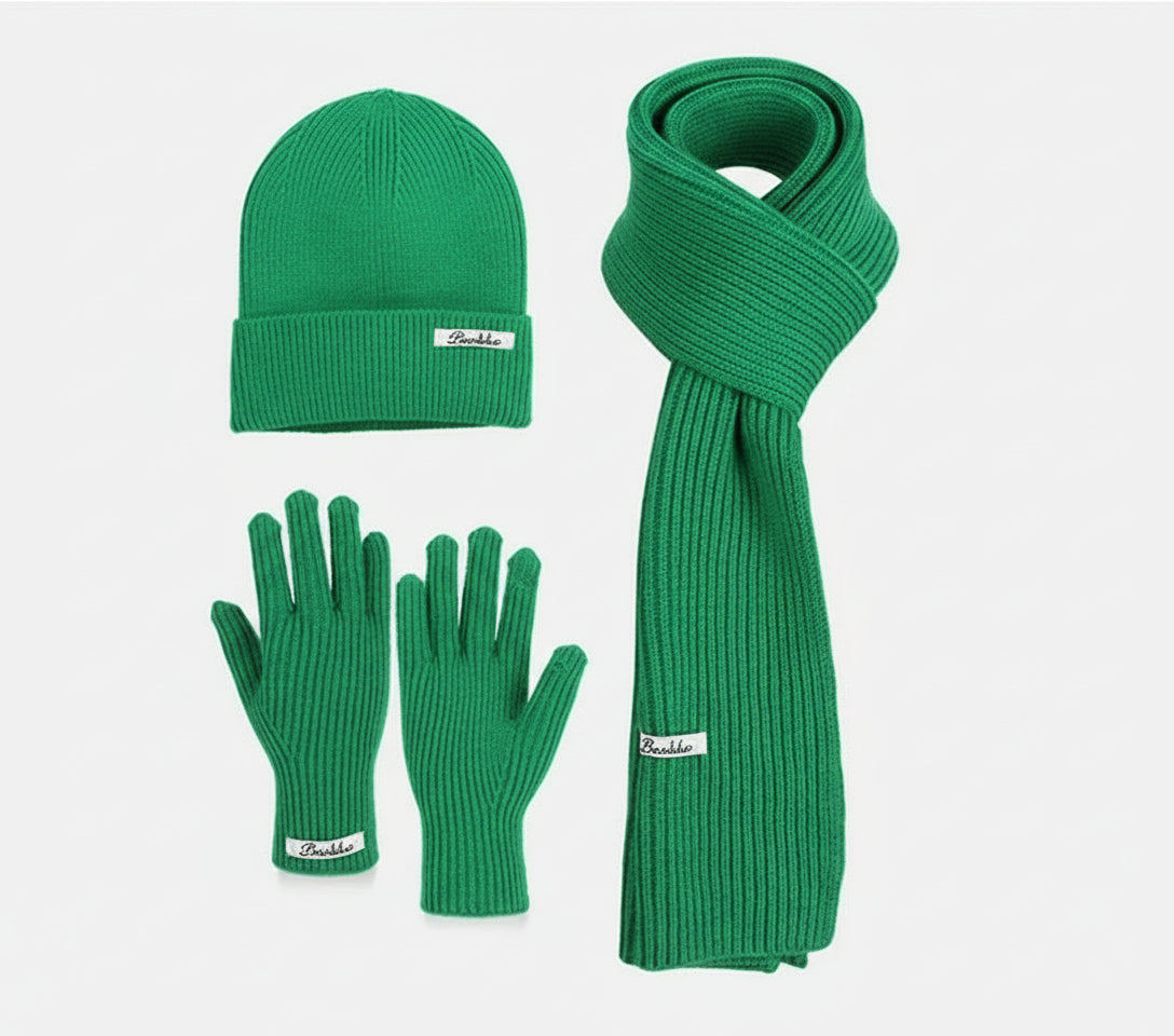 Ensemble Hiver 3 Pièces Volthéa™ Bonnet, Écharpe & Gants