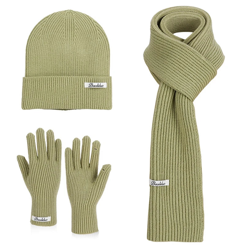 Ensemble Hiver 3 Pièces Volthéa™ Bonnet, Écharpe & Gants