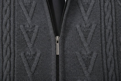 Gilet zipper Cachemire Collection Hiver – Chaud & Rembourré VOLTHEA