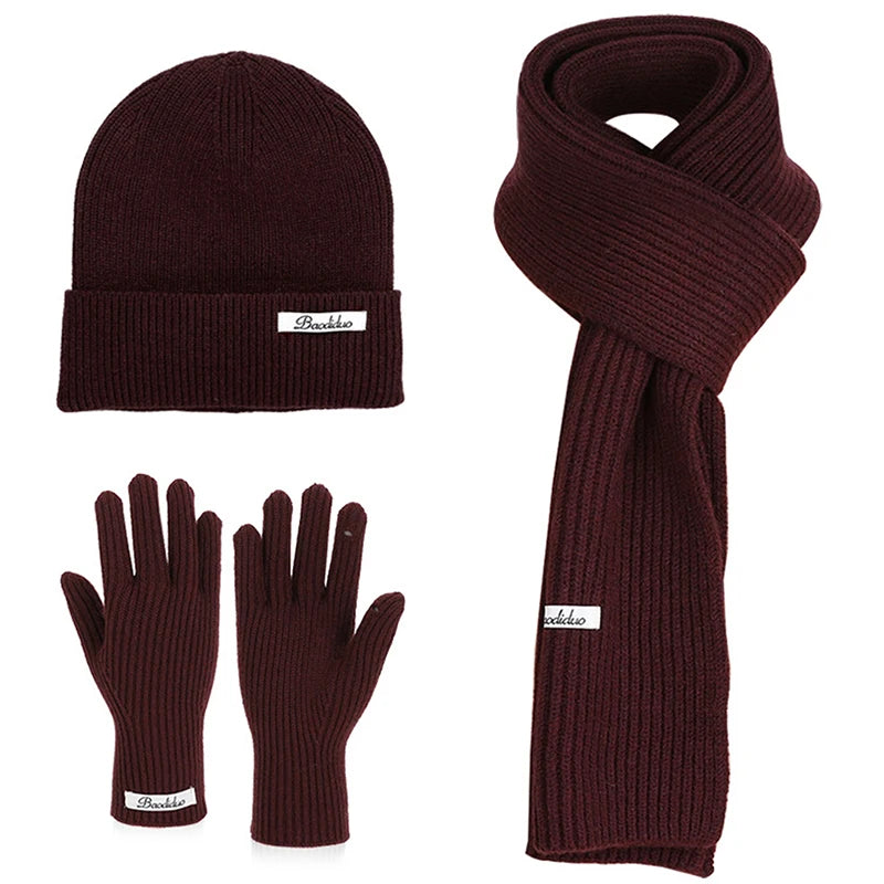 Ensemble Hiver 3 Pièces Volthéa™ Bonnet, Écharpe & Gants
