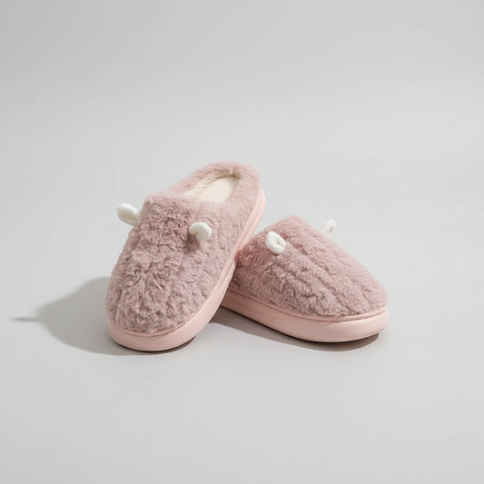 Pantoufles d’Hiver Femme Doublure Polaire Peluche Intérieur / Extérieur avec Semelle Antidérapante